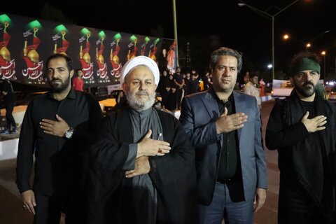 تصاویر/ مراسم سوگواری شب نهم محرم در نوشین شهر