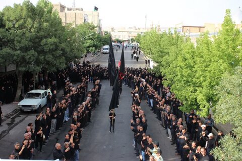 تصاویر/ اجتماع بزرگ مردمی یوم العباس در تکاب