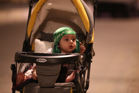 تصاویر| مراسم عزاداری شب تاسوعای حسینی در حرم مطهر شاهچراغ(ع)