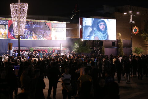 تصاویر| مراسم عزاداری شب تاسوعای حسینی در حرم مطهر شاهچراغ(ع)