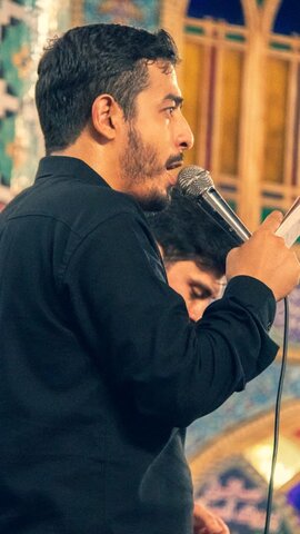 تصاویر/مراسم عزاداری شب تاسوعا هیئات مذهبی آران و بیدگل در حرم هلال بن علی (ع)