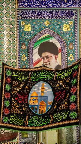 تصاویر/مراسم عزاداری شب تاسوعا هیئات مذهبی آران و بیدگل در حرم هلال بن علی (ع)