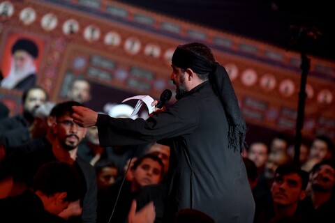 تصاویر/ مراسم سوگواری شب نهم محرم در مصلی ارومیه