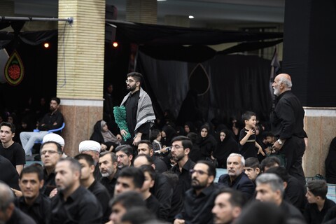 تصاویر/ مراسم سوگواری شب نهم محرم در مصلی ارومیه