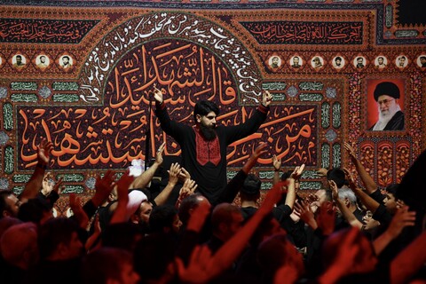 تصاویر/ مراسم سوگواری شب نهم محرم در مصلی ارومیه