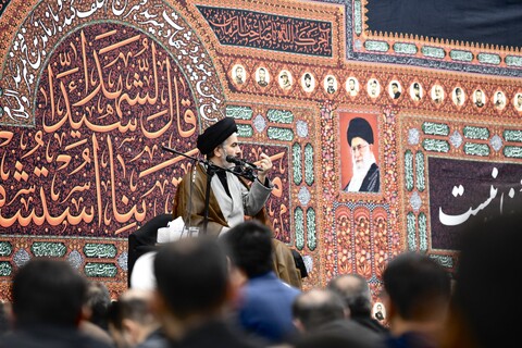 تصاویر/ مراسم سوگواری شب نهم محرم در مصلی ارومیه