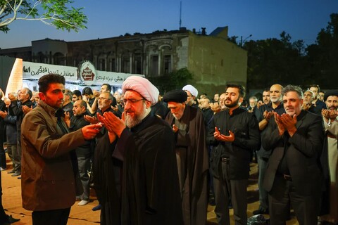 تصاویر/ مردم تبریز زیر پرچم عزای سید و سالار شهیدان