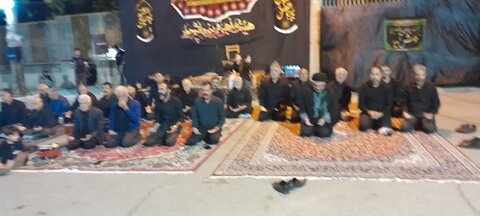 تصاویر/برگزاری مراسم شب تاسوعای حسینی در مسجد امام حسین شهرستان چوار