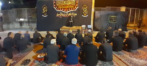 تصاویر/برگزاری مراسم شب تاسوعای حسینی در مسجد امام حسین شهرستان چوار