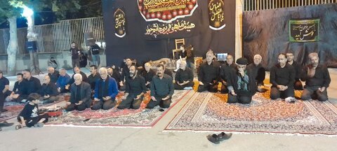 تصاویر/برگزاری مراسم شب تاسوعای حسینی در مسجد امام حسین شهرستان چوار