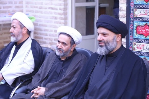 مراسم عزاداری اباعبدالله الحسین علیه السلام در روز نهم محرم در مدرسه علمیه شفیعیه