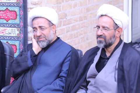 مراسم عزاداری اباعبدالله الحسین علیه السلام در روز نهم محرم در مدرسه علمیه شفیعیه