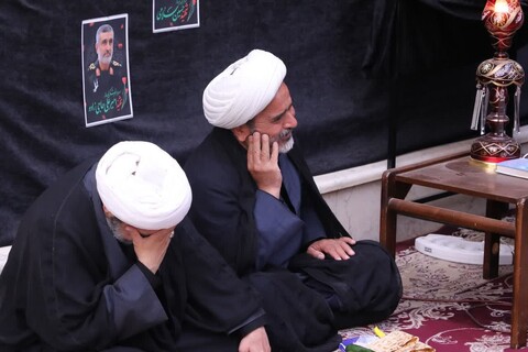 مراسم عزاداری اباعبدالله الحسین علیه السلام در روز نهم محرم در مدرسه علمیه شفیعیه