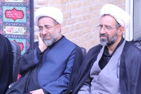 مراسم عزاداری اباعبدالله الحسین علیه السلام در روز نهم محرم در مدرسه علمیه شفیعیه