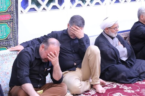 مراسم عزاداری اباعبدالله الحسین علیه السلام در روز نهم محرم در مدرسه علمیه شفیعیه