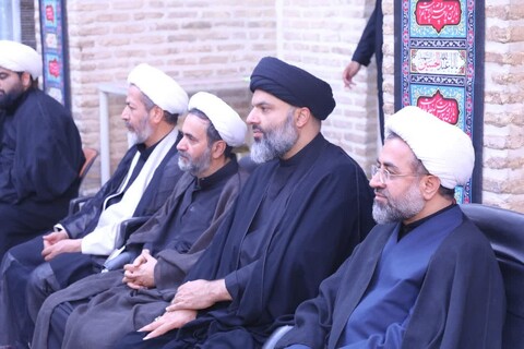 مراسم عزاداری اباعبدالله الحسین علیه السلام در روز نهم محرم در مدرسه علمیه شفیعیه