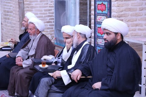 مراسم عزاداری اباعبدالله الحسین علیه السلام در روز نهم محرم در مدرسه علمیه شفیعیه