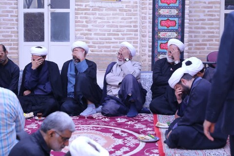 مراسم عزاداری اباعبدالله الحسین علیه السلام در روز نهم محرم در مدرسه علمیه شفیعیه