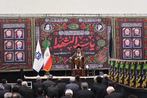 تصاویر/ مراسم سوگواری تاسوعای حسینی در دانشگاه ارومیه