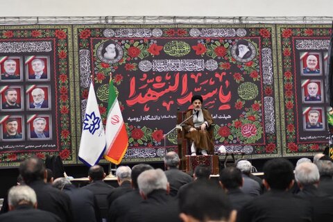 تصاویر/ مراسم سوگواری تاسوعای حسینی در دانشگاه ارومیه