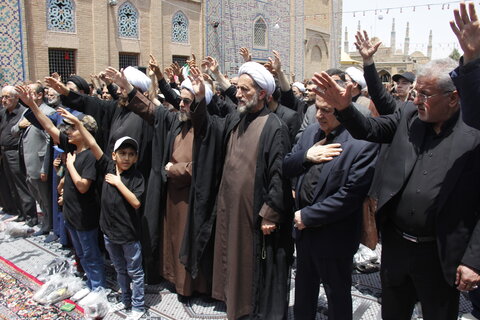 تصاویر / مراسم روز سقا وگرامیداشت علمدار مقاومت شهید حاجی زاده در قزوین