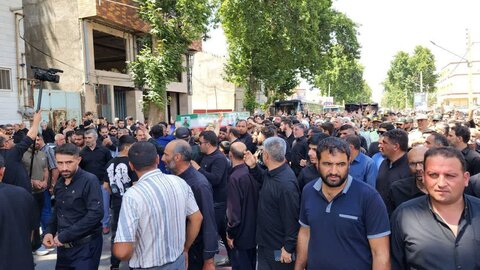 تصاویر/ تشییع پیکر مطهر شهید امیرحسین باقرلو در خوی