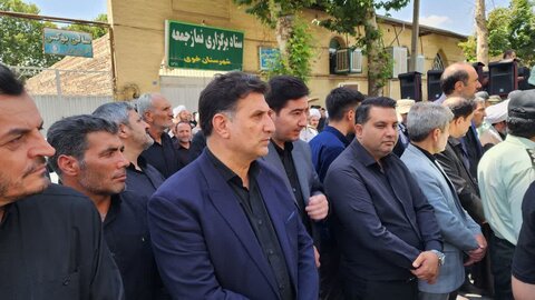 تصاویر/ تشییع پیکر مطهر شهید امیرحسین باقرلو در خوی