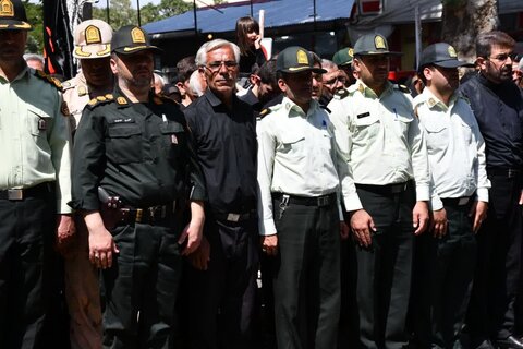 تصاویر/ تشییع پیکر مطهر شهید امیرحسین باقرلو در خوی