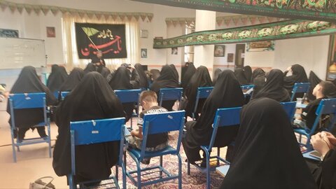 تصاویر/ عزاداری محرم الحرام در مدرسه علمیه فاطمیه نقده