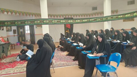 تصاویر/ عزاداری محرم الحرام در مدرسه علمیه فاطمیه نقده