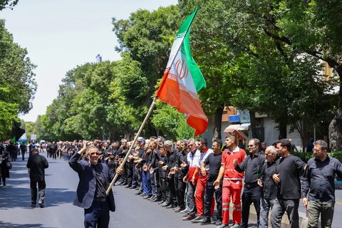 تصاویر |  مراسم عزاداری خیابانی تاسوعای حسینی در تبریز