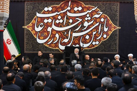 تصاویر | مراسم تاسوعای حسینی در هیئت انصار الحسین (ع) تبریز