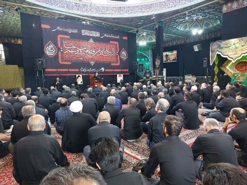 تصاویر/ عزاداری تاسوعای حسینی ازطرف نماینده ولی‌فقیه درمنطقه کاشان
