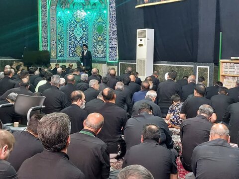 تصاویر/ عزاداری تاسوعای حسینی ازطرف نماینده ولی‌فقیه درمنطقه کاشان