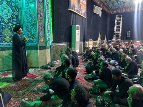 تصاویر/ عزاداری تاسوعای حسینی ازطرف نماینده ولی‌فقیه درمنطقه کاشان