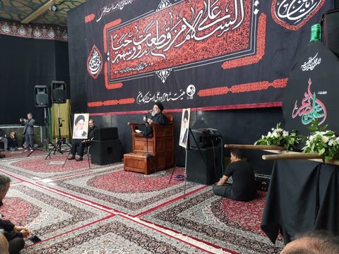 تصاویر/ عزاداری تاسوعای حسینی ازطرف نماینده ولی‌فقیه درمنطقه کاشان