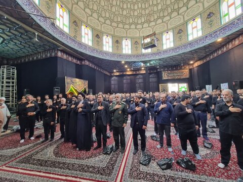 تصاویر/ مراسم عزاداری تاسوعای حسینی در مسجدصادقیه کاشان