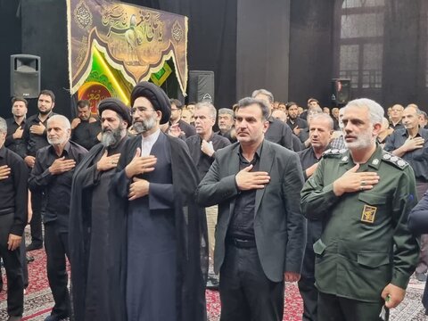 تصاویر/ مراسم عزاداری تاسوعای حسینی در مسجدصادقیه کاشان