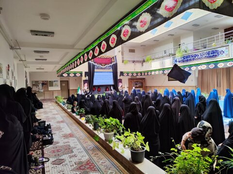 مراسم عزاداری تاسوعای حسینی در مدرسه علمیه ریحانة الرسول ارومیه
