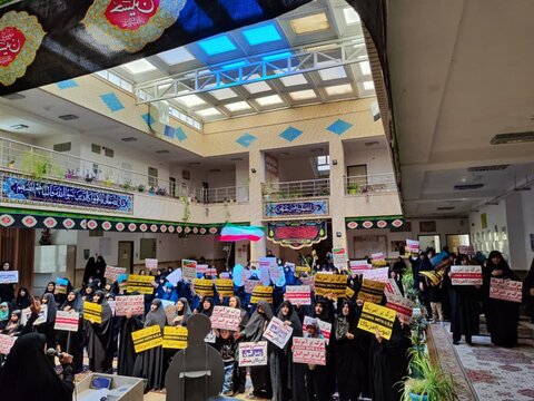 مراسم عزاداری تاسوعای حسینی در مدرسه علمیه ریحانة الرسول ارومیه
