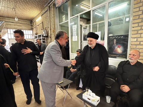 تصاویر / مراسم عزاداری روز تاسوعای حسینی در بیت آیت الله العظمی سیستانی در قم