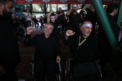 تصاویر / مراسم عزداری ظهر تاسوعا در آسایشگاه جانبازان شهید مطهری اصفهان