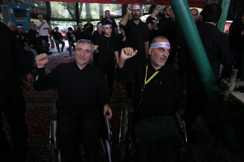 تصاویر / مراسم عزداری ظهر تاسوعا در آسایشگاه جانبازان شهید مطهری اصفهان