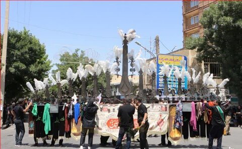 تصاویر/ عزاداری مردم ولایتمدار و شهیدپرور میاندوآب در تاسوعای حسینی