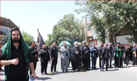 تصاویر/ عزاداری مردم ولایتمدار و شهیدپرور میاندوآب در تاسوعای حسینی