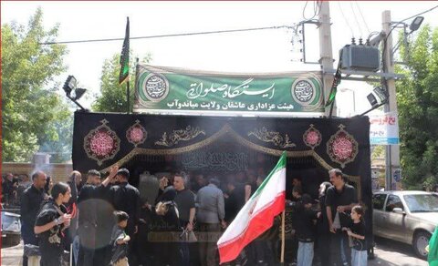 تصاویر/ عزاداری مردم ولایتمدار و شهیدپرور میاندوآب در تاسوعای حسینی