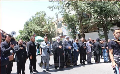 تصاویر/ عزاداری مردم ولایتمدار و شهیدپرور میاندوآب در تاسوعای حسینی