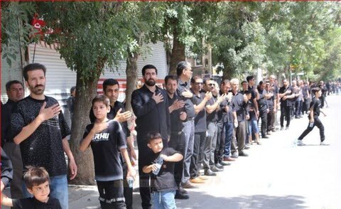 تصاویر/ عزاداری مردم ولایتمدار و شهیدپرور میاندوآب در تاسوعای حسینی