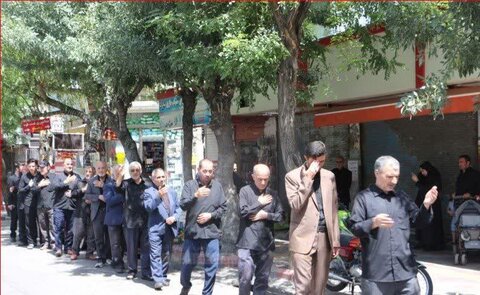 تصاویر/ عزاداری مردم ولایتمدار و شهیدپرور میاندوآب در تاسوعای حسینی