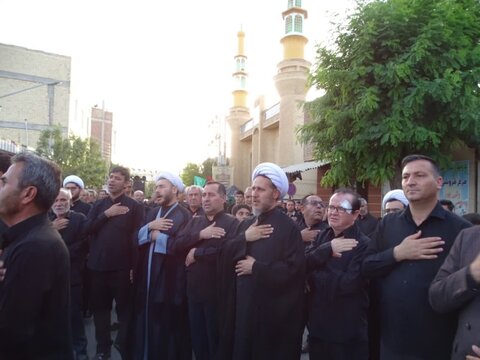 تصاویر/ عزاداری مردم شهرستان چهاربرج درعصر تاسوعا